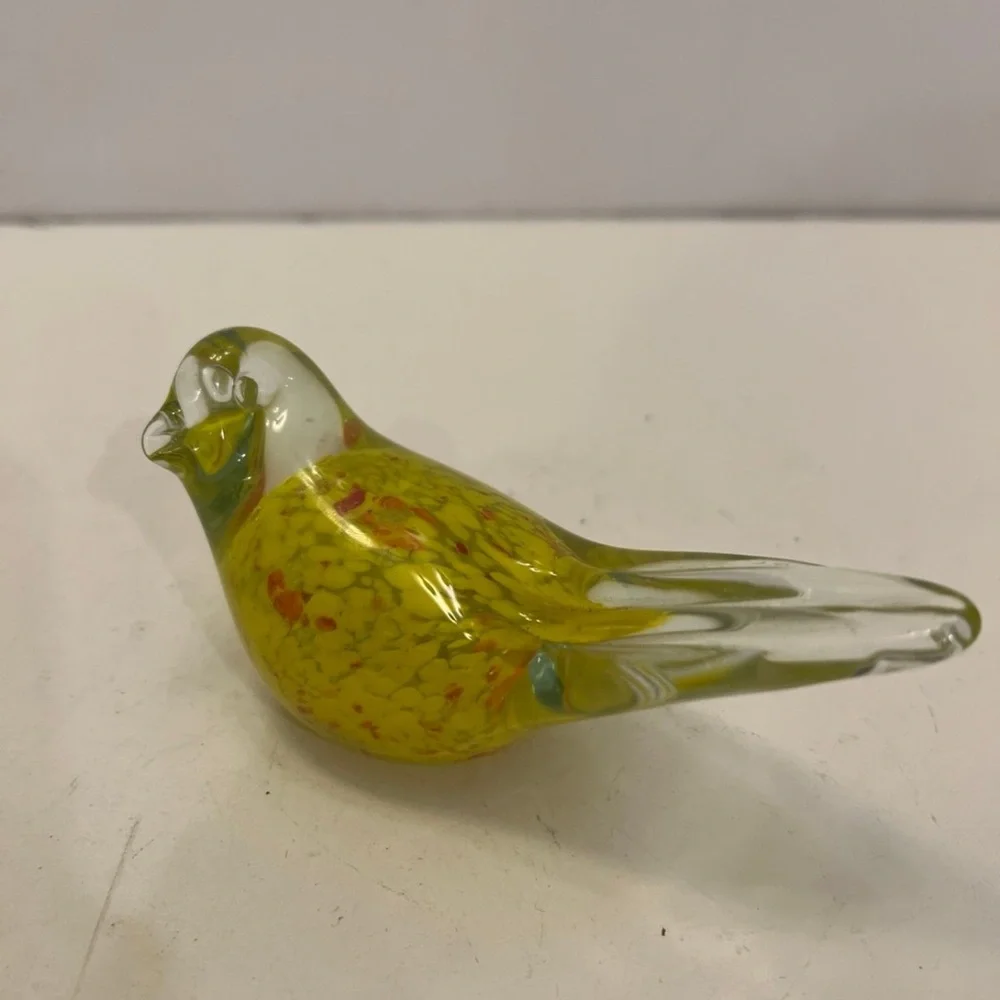 SPI HOME vintage glass bird paperweight